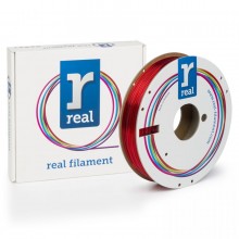 Filamento in PETG Rosso traslucido 1.75 mm / 0.5 kg Real