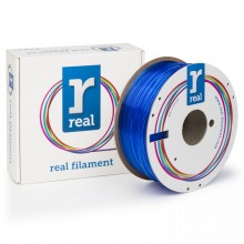 PETG filament Translucent Blue 2.85 mm / 1 kg Real