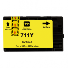 compatibile rigenerato garantito per HP Cartuccia d'inchiostro giallo CZ132A 711
