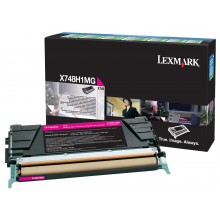 Lexmark originale toner magenta X748H1MG X748 circa 10000 pagine riutilizzabile