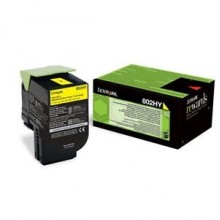 Lexmark originale toner giallo 80C2HY0 802HY circa 3000 pagine riutilizzabile