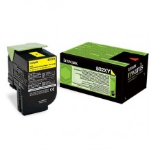 Lexmark originale toner giallo 80C2XY0 802XY circa 4000 pagine riutilizzabile