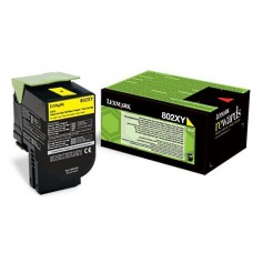 Lexmark originale toner giallo 80C2XY0 802XY circa 4000 pagine riutilizzabile