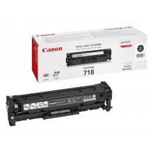 Canon toner nero 718 BK 2662B002 capacità 3400 pagine 