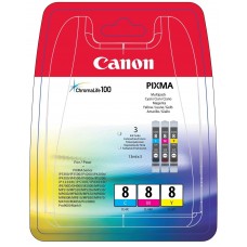 Canon Multipack ciano/magenta/giallo CLI-8multi 0621B029 CLI-8c + CLI-8m + CLI-8y a 13,0ml
