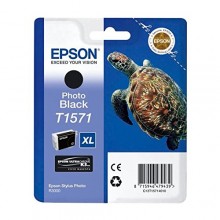 Epson Cartuccia d'inchiostro nero (foto) C13T15714010 T1571 25.9ml 