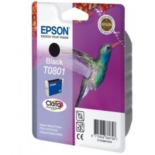 Epson Cartuccia d'inchiostro nero C13T08014011 T0801 circa 330 pagine 7.4ml 