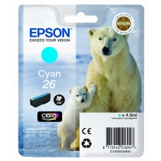 Epson Cartuccia d'inchiostro ciano C13T26124010 T2612 circa 300 pagine 4.5ml standard