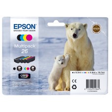 Epson Multipack nero / ciano / magenta / giallo C13T26164010 T2616 4 cartucce d'inchiostro: T2601 + T2612 + T2613 + T2614