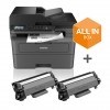 MFCL2827DWXL BROTHER MULTIFUNZIONE LASER A4 B/N, 32PPM FRONTE/RETRO USB/WIFI  ALL IN BOX 2 TONER GRATUITI