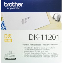 Brother Etichette DK-11201 etichette in carta per indirizzi, 29x90 mm bianco 400 et./rullo