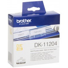 Brother Etichette DK-11204 etichette in carta multiuso, 17x54 mm bainco 400 et/rullo
