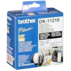 Brother Etichette DK-11218 etichetta rotonda, 24 mm bianco 1000 et./rullo