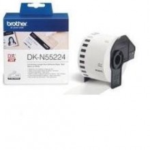 Brother Carta DK-N55224 DK-Tape Nastro, non adesivo, 54mm x 30,48m bianco