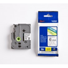 Brother nastro laminato nero su trasparente TZe-111 TZ-111 6 mm x 8 m, laminato