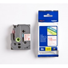Brother nastro laminato rosso su bianco TZe-242 TZ-242 18 mm x 8 m, laminato