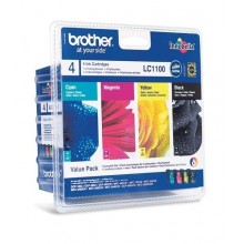 Brother Multipack nero/ciano/magenta/giallo LC1100VALBPDR LC1100 confezione multi: bk/c/m/y