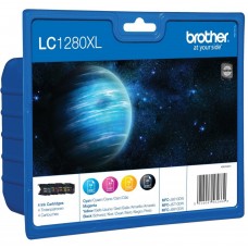 Brother Multipack nero/ciano/magenta/giallo LC1280XLVALBPDR LC-1280 XL 4 cartucce d'inchiostro LC-1280XL: BK+C+M+Y