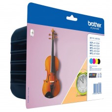 Brother Multipack nero/ciano/magenta/giallo LC127XLVALBPDR LC-125 XL/LC-127 XL 4 cartucce d'inchiostro: BK+C+M+Y