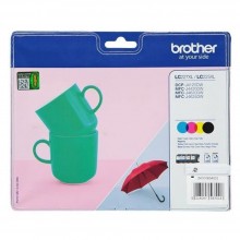 Brother Multipack nero/ciano/magenta/giallo LC227XLVALBPDR LC-225 XL/LC-227 XL 1x LC227XLBK + 1x LC225XLC+ 1x LC225XLM+ 1x LC225XLY