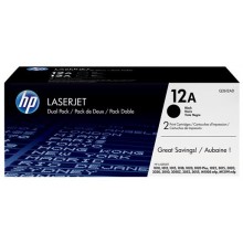 HP Multipack nero Q2612AD 12A confezione doppia a 2.000 p.