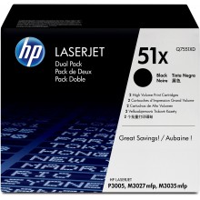 HP Multipack nero Q7551XD 51X 2x13.000 p.