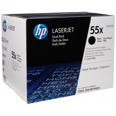 HP Multipack nero CE255XD 55X Pacco doppio