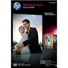 HP Carta  CR677A Premium Plus 10x15cm, 25 fogli, premio piu carta fotografica lucido