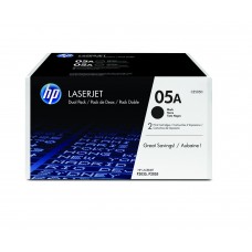 HP Multipack nero CE505D 05A Confezione doppia da 2.300 pag.