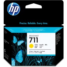 HP Cartuccia d'inchiostro giallo CZ136A 711 3-Pack 29 ml