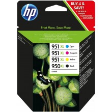 HP Multipack nero / ciano / magenta / giallo C2P43AE 950 XL / 951 XL 1x cartuccia HP 950XL + 3x cartucce HP 951XL: c +m +g