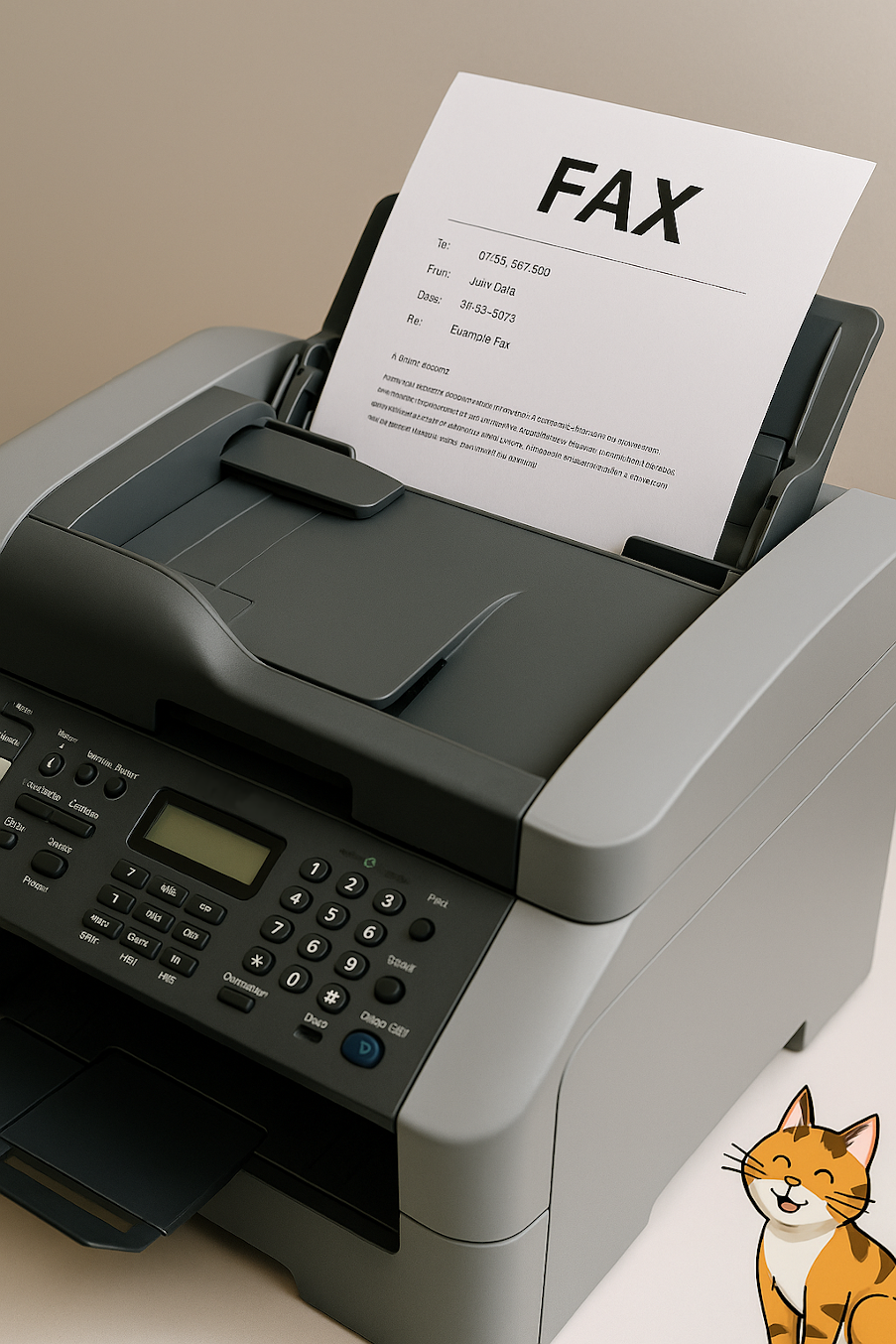 Documento nell'ADF di una stampante Brother pronto per l'invio fax